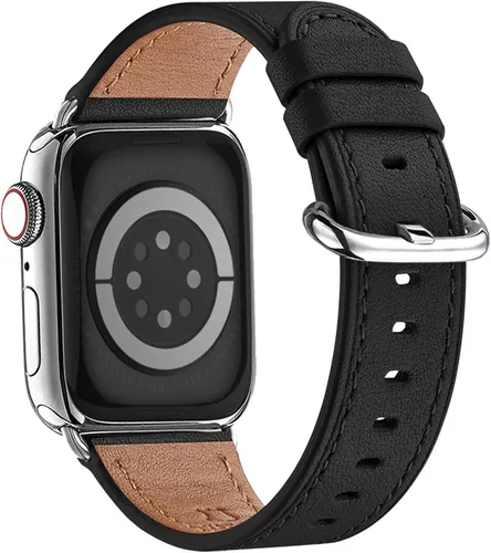 Miniatura 7 de WFEAGL Compatible con Apple Watch Banda 38mm 40mm 41mm para Mujeres, Correa de Cuero de Grano Superior para iWatch Ultra SE & Series 9 8 7 6 5 4 3