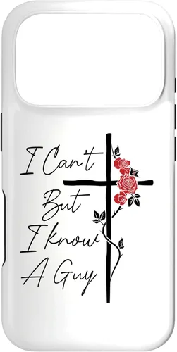Miniatura 30 de I Can't But I Know A Guy Jesus Cross Flowers Case for iPhone 17