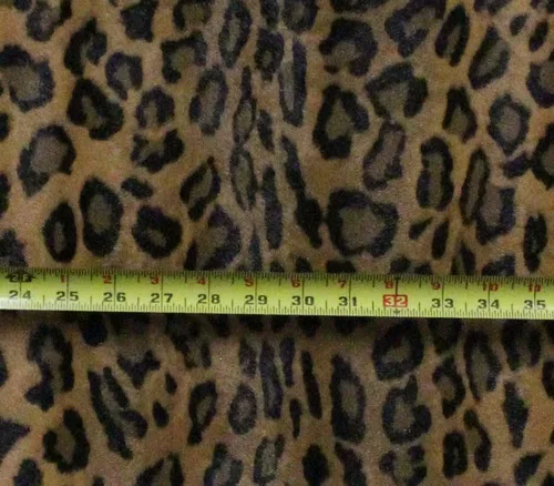 Miniatura 3 de Tapicería de vinilo de tela de tabaco de leopardo, piel falsa / 54 pulgadas de ancho/vendido por yarda