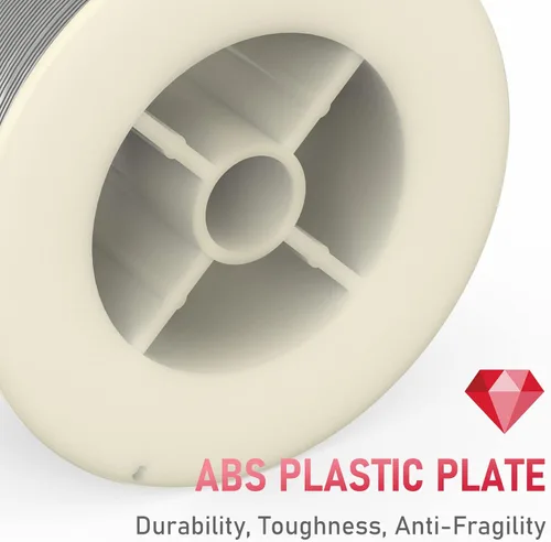 Miniatura 6 de YESWELDER - Alambre de soldadura de aluminio con silicio, ER4043 de 0.89 mm de diámetro, carrete de plástico ABS fuerte de 1 libra, alambre MIG