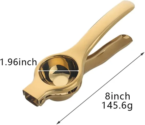Miniatura 7 de Exprimidor de limón de acero inoxidable Exprimidor de mano Prensa de cítricos Exprimidor de limas Manual de metal para naranjas, uvas, herramienta