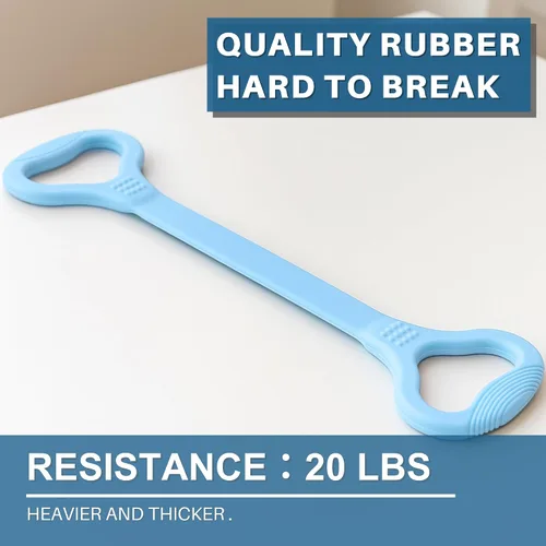 Miniatura 4 de LEZER Figura 8 Banda de resistencia, cuerda elástica de fitness, entrenamiento Execrise para brazo, espalda, pecho y hombro, yoga, pilates