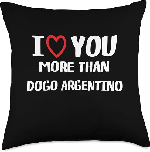 Miniatura 4 de I heart You More than Dogo Argentino Thanksgiving I Love You More Than Dogo Argentino Shirt Women Christmas Throw Pillow, 16x16, Multicolor
