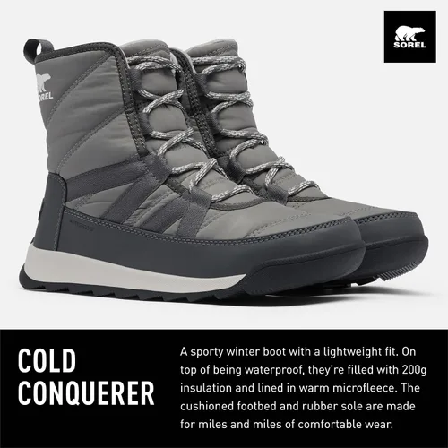 Miniatura 2 de SOREL Whitney Botas cortas con cordones para mujer, botas de invierno de nailon impermeables