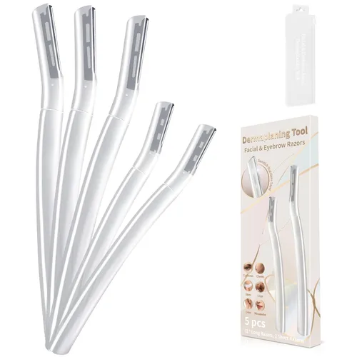 Dermaplane - Maquinilla de afeitar facial para mujeres, herramienta de dermaplaning con microcuchillas para la cara, exfoliante facial suave,
