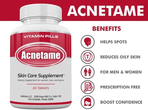 Miniatura 9 de Suplementos vitamínicos para tratamiento del acné de Acnetame (60 pastillas)