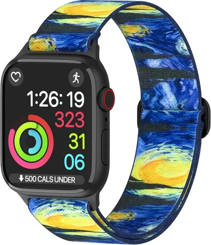 Correas de nailon para Apple Watch unisex – iWatch 1/2/3/4/5/6/7/8/9/SE/Ultra 2 correas para 1.496 in/1.575 in/1.614 in/1.654 in/1.732 in/1.772
