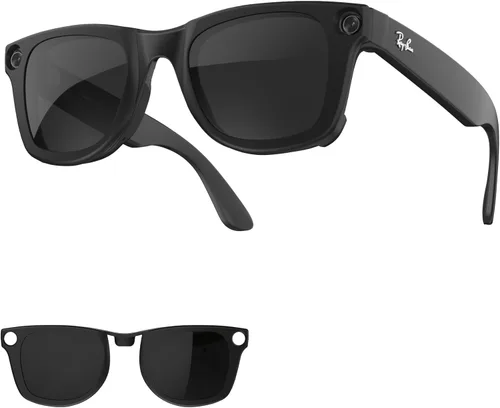 Miniatura 18 de HIBLOKS Clips polarizados para Ray-Ban Meta Wayfarer (RW4008 y RW4012 Grande 53-22), clips de decoloración compatibles con Ray-Ban Meta Wayfarer Gen