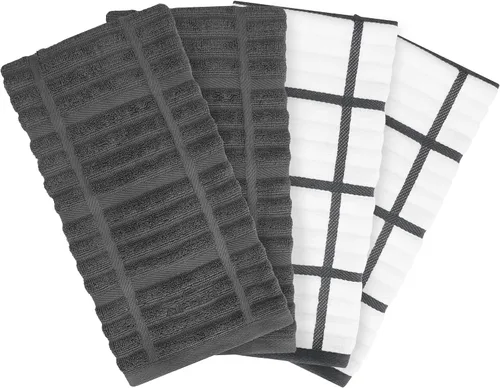 Miniatura 11 de All-Clad Toalla de Cocina Sólida: Altamente Absorbente, Súper Suave de Larga Duración - 100% Algodón, Paño de Cocina de 17"x30" para Limpiar y Secar