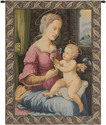 Miniatura 31 de Madonna Di Medjugorie - Tapiz italiano para colgar en pared, 6 pulgadas x 9 pulgadas, algodón/viscosa/poliéster por Raoul Vitale