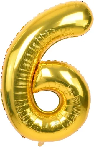 Miniatura 12 de TONIFUL Globos dorados de 40 pulgadas con números grandes del 0 al 9, globos digitales de helio del número 5, globos de aluminio de Mylar con Nmuber
