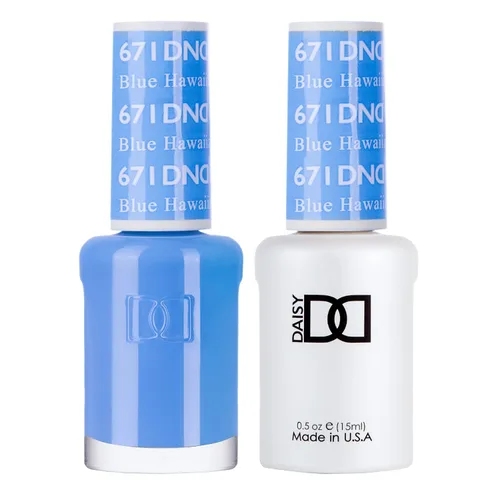 Miniatura 6 de Juego de esmalte de uñas de gel DND, Colección Azul, esmalte de gel UV/LED y laca de uñas de secado al aire, dúo de esmalte sin astillas a juego