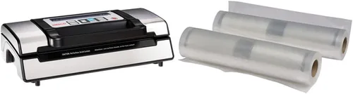 Miniatura 8 de Nesco Deluxe Food VS-12 - Sellador al vacío, 130 vatios y bolsa selladora al vacío NESCO VS-07V, paquete variado y bolsas selladoras al vacío NESCO