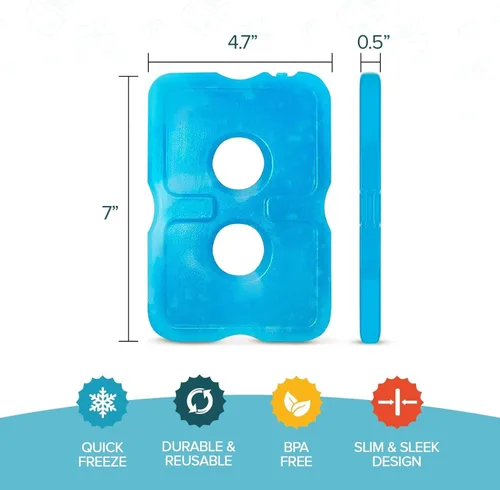 Miniatura 4 de Healthy Packers Ice Packs for Lunch Boxes & Coolers - Freezer Packs - Original Cool Pack Cooler Accessories for Beach, Camping & Fishing Slim &