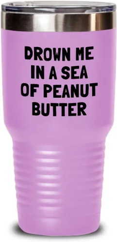 Divertido vaso de mantequilla de maní, regalo para amantes de la mantequilla de maní, regalo para los fanáticos de la mantequilla de maní, ahogada
