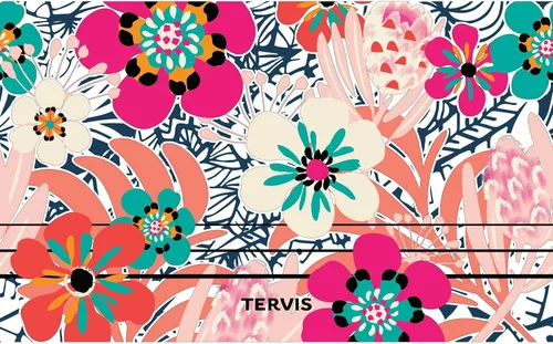 Miniatura 2 de Tervis Traveler Bright Wild Blooms - Vaso aislado de triple pared para viaje mantiene las bebidas frías y calientes, 20 onzas, acero inoxidable