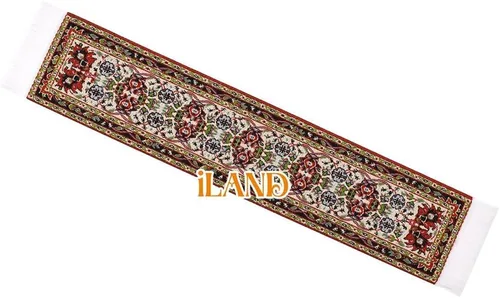 Miniatura 6 de iLAND Accesorios para casa de muñecas en miniatura de alfombra tejida de casa de muñecas de 9.4 x 5.7 pulgadas, 9.2 x 1.8 pulgadas, para muebles