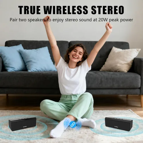 Miniatura 6 de Musibaby Altavoz Bluetooth pequeño, regalos para mujeres, madres, mamá, esposa, ella, altavoces portátiles impermeables inalámbricos con sonido