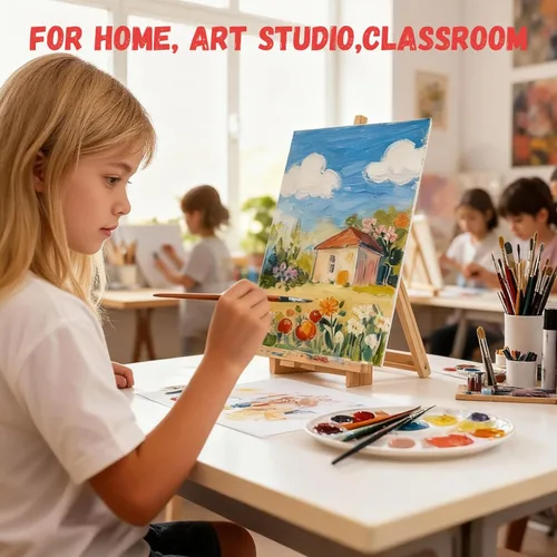 Miniatura 6 de Simetufy Paquete de 72 tableros de lona pequeños para pintar de 5 x 7 pulgadas, paneles de lienzo planos para niños, imprimado con gesso sin ácidos
