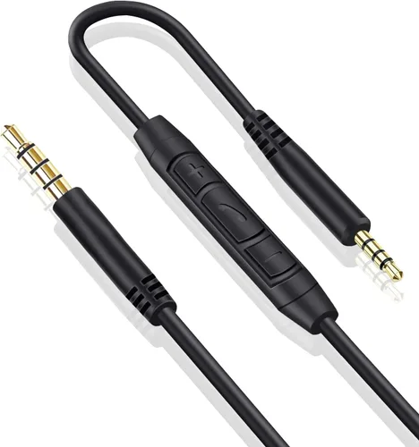 Cable de audio de repuesto para auriculares Bose de 0.138 in a 0.098 in compatible con Bose 700 Quietcomfort 25 QC25 35 QC35 QC35II 45 QC45 JBL Tune