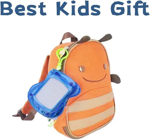 Miniatura 6 de LUKAKU Mini pizarra magnética de dibujo para niños, tableta de dibujo y bloc de escritura, llavero de mochila, tablero de garabatos borrable