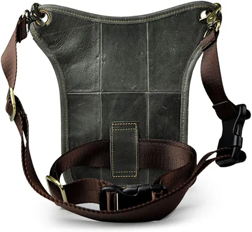 Miniatura 3 de Riñonera de cuero para hombres y mujeres, bolsa de protección multiusos, para motocicleta, deportes al aire libre, ciclismo, equitación, senderismo