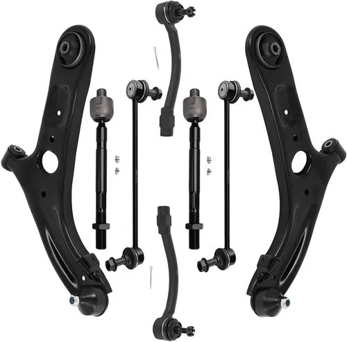 SCITOO Kit de suspensión delantera, brazo de control inferior y rótulas, extremos de barra de acoplamiento, barras estabilizadoras para 2011-2016
