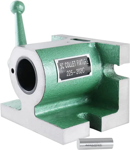 Miniatura 2 de Accusize Industrial Tools 5c Soporte de pinza horizontal/vertical, 0225-0202 5C Collet, Height: 3-3/4", Base: 5" x 3-5/8