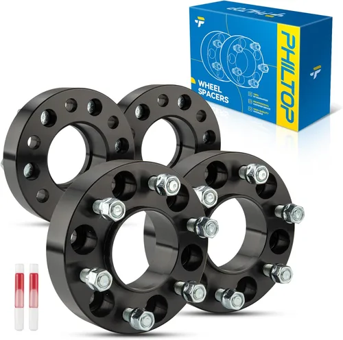 Miniatura 23 de PHILTOP Espaciador de rueda de 4 x 4 de 2 pulgadas, espaciadores de rueda centrados en las lengüetas para Polaris Trail Boss 330 2003-2013, Trail