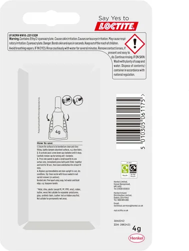 Miniatura 3 de Loctite Super Glue Power Flex Control, gel flexible de superpegamento, superpegamento con fórmula antigoteo para aplicaciones verticales, pegamento