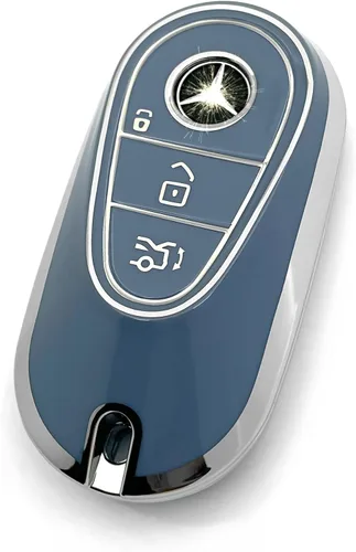 Miniatura 40 de Adecuado para llaves Mercedes Benz. Funda de llave de TPU suave avanzada es compatible con CLS CLK AMG CLK GLC GLE GLS ML SL SLK A C E R S G Llave