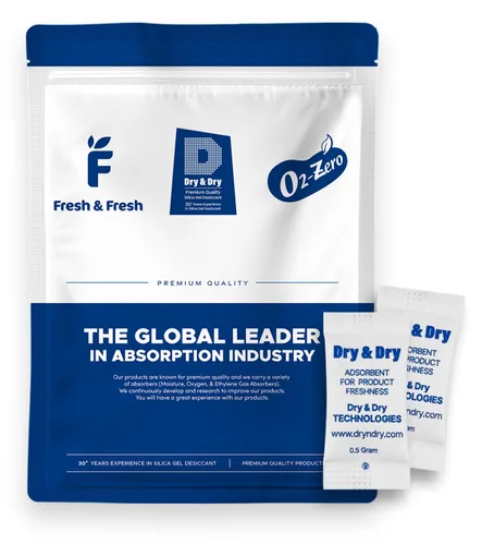 Miniatura 20 de Dry & Dry 0.02 oz [50 paquetes] Paquetes de gel de sílice seguros para alimentos y farmacéuticos desecantes - Paquetes de gel de sílice Tyvek®