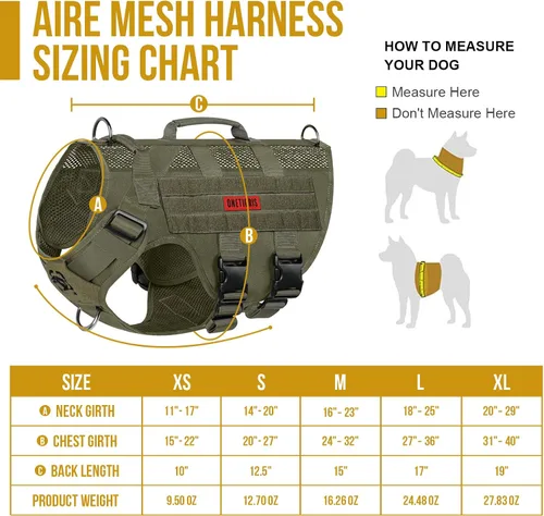 Miniatura 3 de OneTigris Arnés táctico para perros pequeños, diseño de malla, chaleco transpirable para perros militares, chalecos Molle con asas, arnés