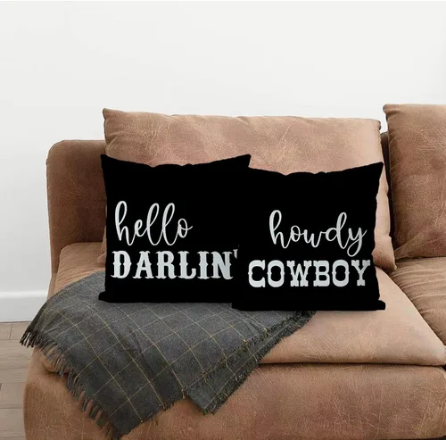 Miniatura 3 de KEUSPI Fundas de almohada occidentales, decoración del hogar occidental, fundas de almohada occidentales de 16 x 16, fundas de almohada