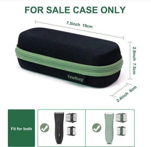 Miniatura 2 de Funda para recortadora Meridian, funda rígida de transporte para recortadora de pelo MANSPOT sin muelle de recarga, bolsa de viaje de almacenamiento