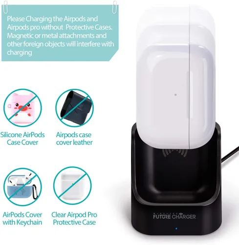 Miniatura 5 de Cargador Airpod Pro, estación de carga inalámbrica diseñada para Airpods y Airpods Pro