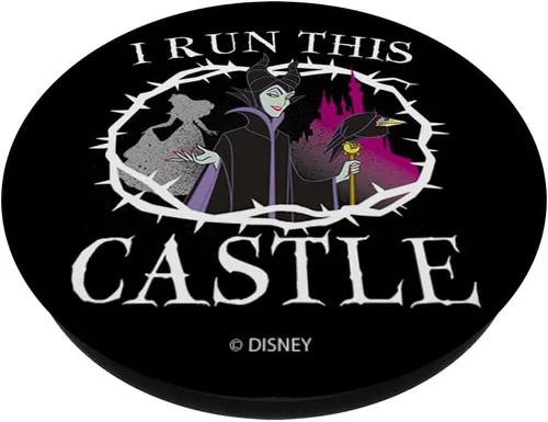 Miniatura 2 de Disney Sleeping Beauty I Run This Castle - PopSockets Grip and Stand for Phones and Tablets, Negro
