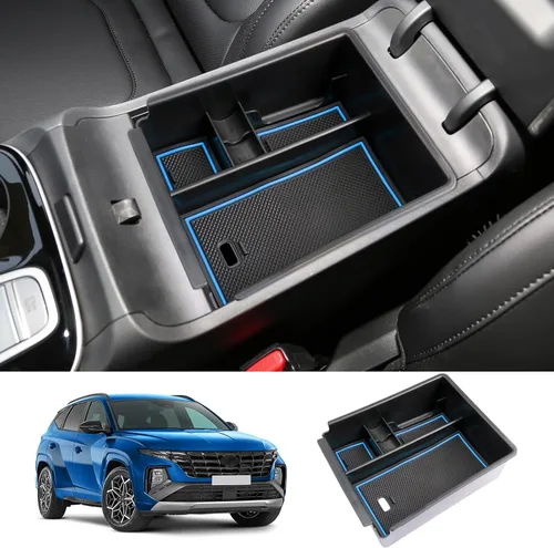 Miniatura 11 de 2025 2026 T ucson Accesorios para Hyundai T ucson 2022-2025 2026 2026 Organizador de consola central, caja de almacenamiento, reposabrazos