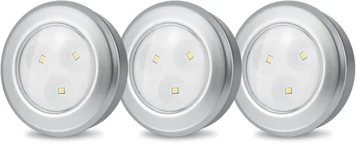 Miniatura 8 de LUXSWAY Luz LED para debajo del gabinete con control remoto, luces que cambian de color accionadas a pilas con temporizador, barra de luz regulable