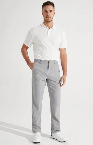 Miniatura 7 de Libin Pantalones de golf para hombre, elásticos, de 30 a 32 pulgadas, de secado rápido, ligeros, casuales, cómodos, con bolsillos