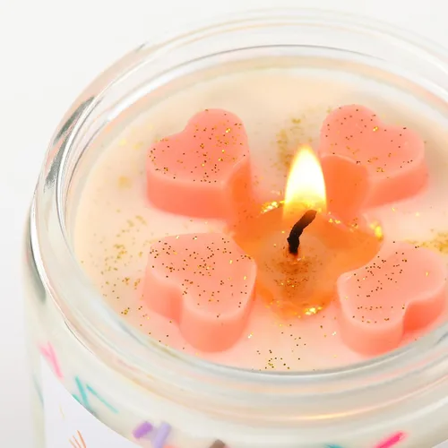 AOOVOO Vela de cumpleaños, 9 onzas de cera de soja pura, aroma a vainilla/crema/pastel, hecha a mano, de larga duración, para mujeres, hombres,