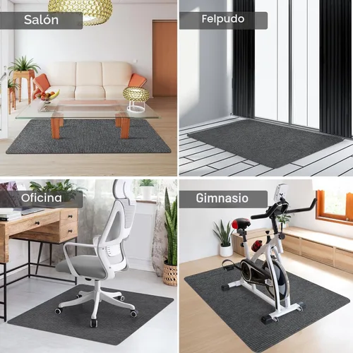 Miniatura 6 de Placoot - Alfombrilla de escritorio para silla de oficina para suelo de madera dura y baldosas, alfombrilla grande antideslizante para sillas