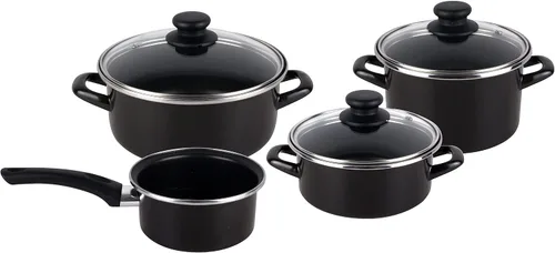 Miniatura 4 de Magefesa 2454140031 – Cocina Bateria ClÃ ¡Acero SICA Kenia 7 Piezas Negro