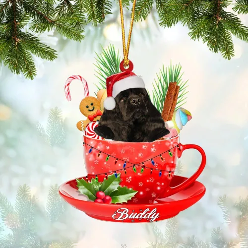 Miniatura 21 de Alaskan Malamute - Adorno acrílico personalizado para perro en taza, adorno de Navidad personalizado para perro 2023, decoración de árbol