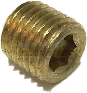 Latón COUNTERSUNK HEX Plug 1/16" macho NPT MNPT combustible/aire/agua/aceite/gas WOG (cantidad 01)