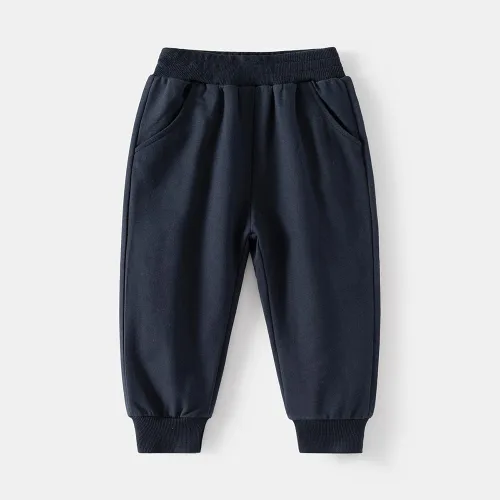 Miniatura 2 de Paquete de 3 pantalones deportivos elásticos con cordón para bebé, de algodón, dinosaurio, con bolsillos