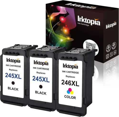 Inktopia Cartucho de tinta de repuesto compatible para Canon PG 245XL 246XL (2 negro 1 tricolor) 245 XL utilizado en impresora PIXMA iP2820 MG2420