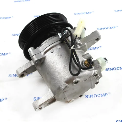 Miniatura 3 de Compresor de A/C 3P999-00620 SVO7E 6PK 12V, compresor de CA para tractor Kubota M135GX M126GXDTC M7, reemplazo 3P99900620 para M4N M6 M7 Series