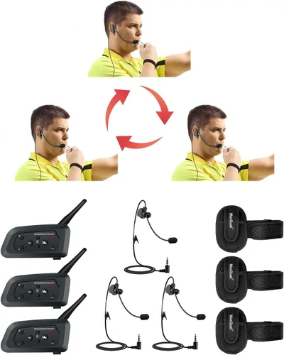 Miniatura 11 de Auriculares de árbitro Auriculares de nuevo diseño Profesional 1pc 0.138 in Jack V6 V4 FBIM FBIM Football Arbitro Entrenador Juez Arbitraje 1