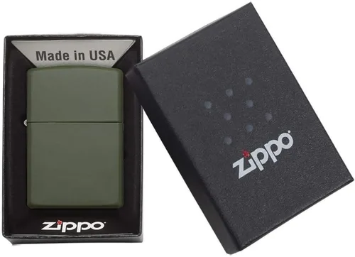 Miniatura 6 de Encendedor de bolsillo Zippo Classic verde mate